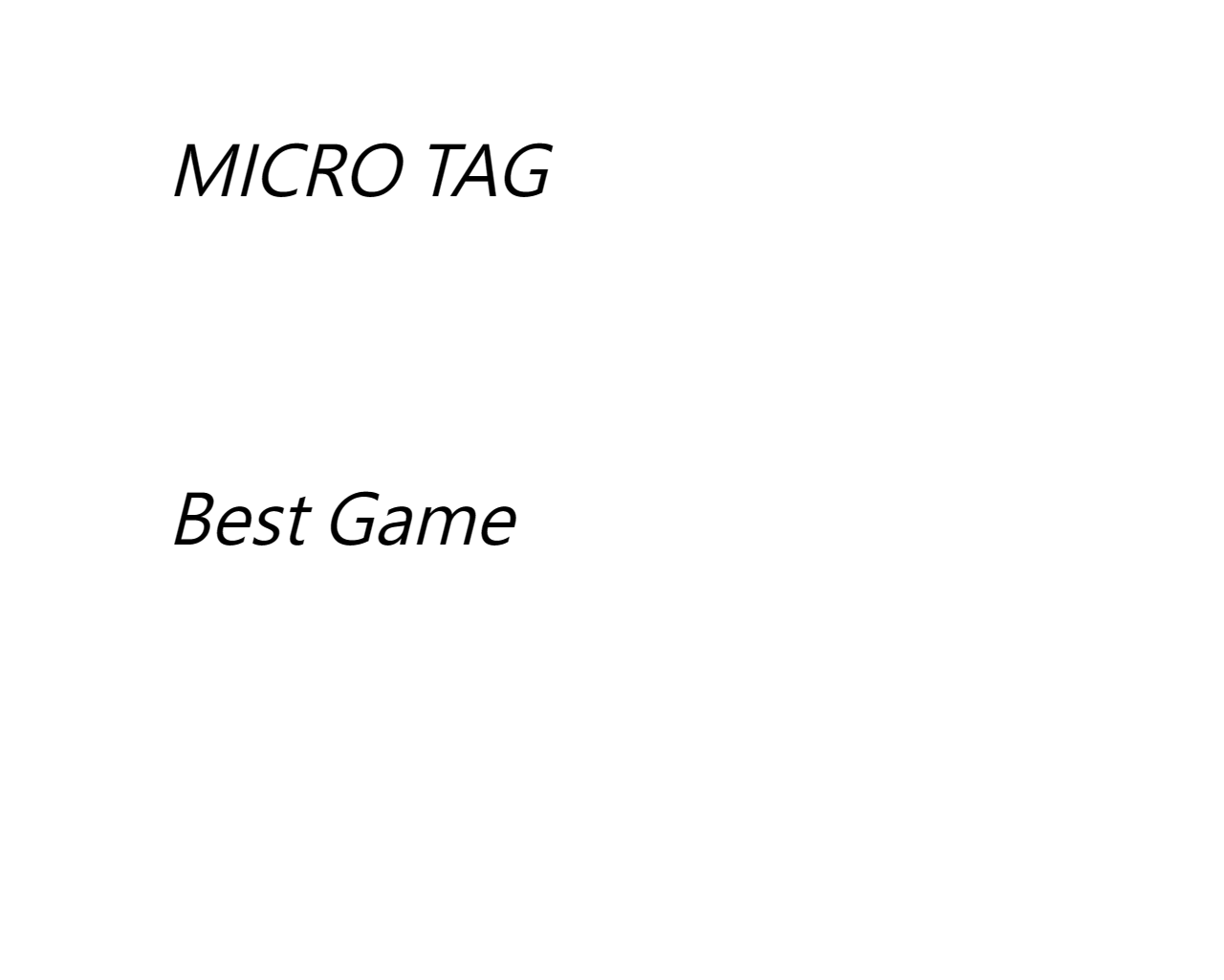Micro Tag