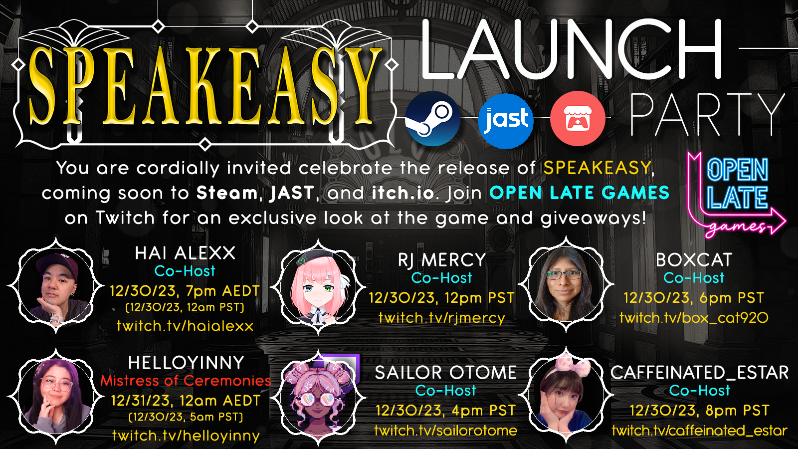 Speakeasy Releasing 12 30 23 Post 12 12 28 23 itch.io