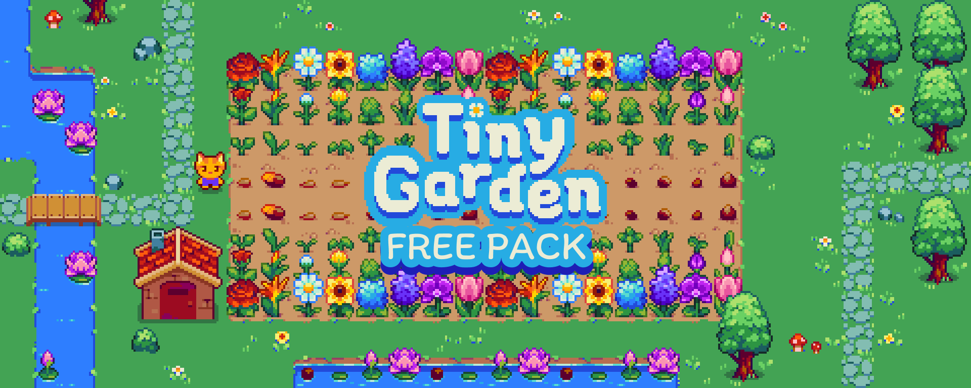 16x16 tiny garden free pack