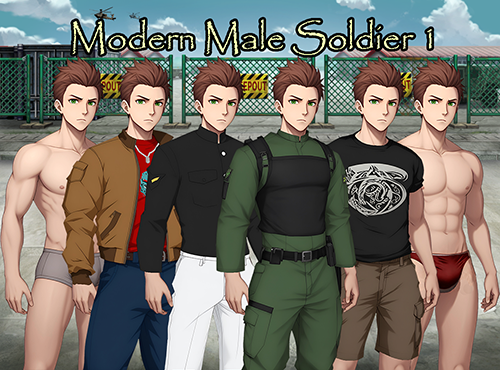 Modern Male Soldier Pack 1
