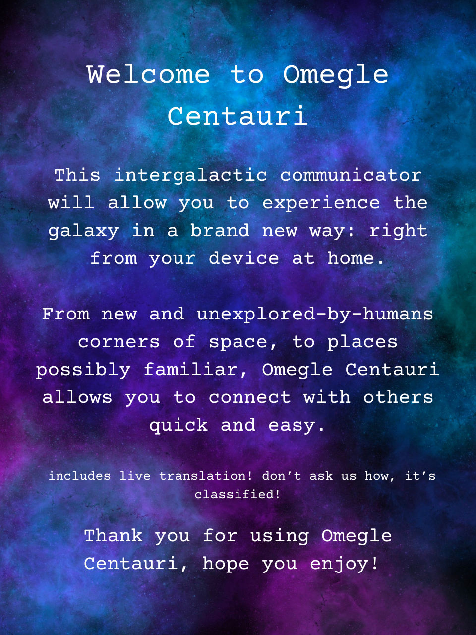 Omegle Centauri