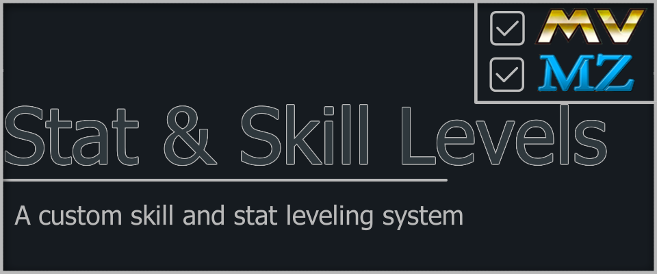 Stat & Skill Levels for RPG Maker MZ