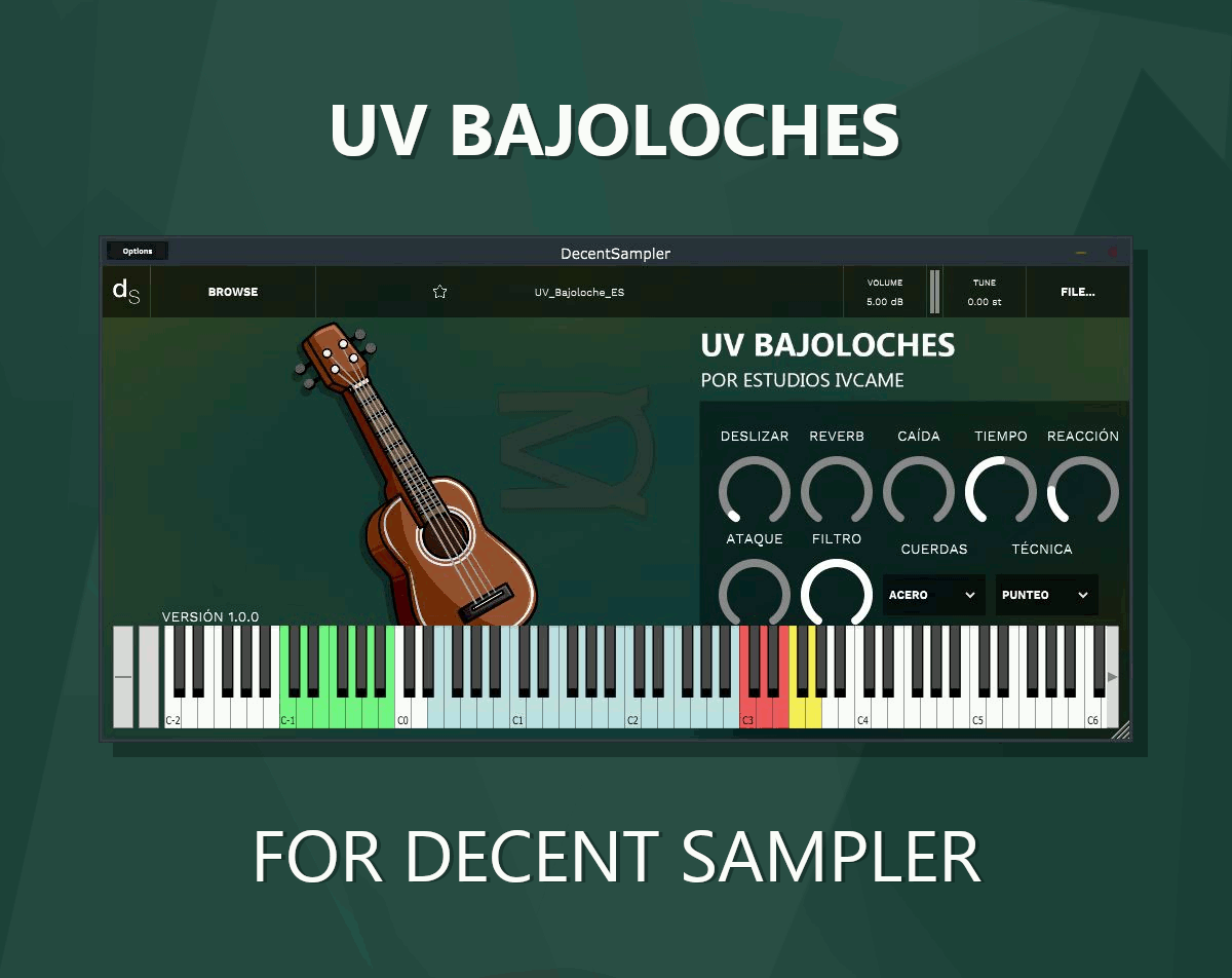 UV Bajoloches VST plugin for Decent sampler by UV Intrumental by