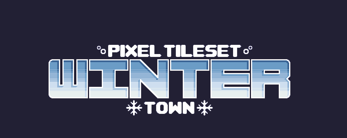 Winter Town Pixel Art Tileset