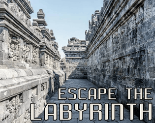 Escape The Labyrinth   - A 24-word solo TTRPG about dungeon-crawling in an endless labyrinth. 