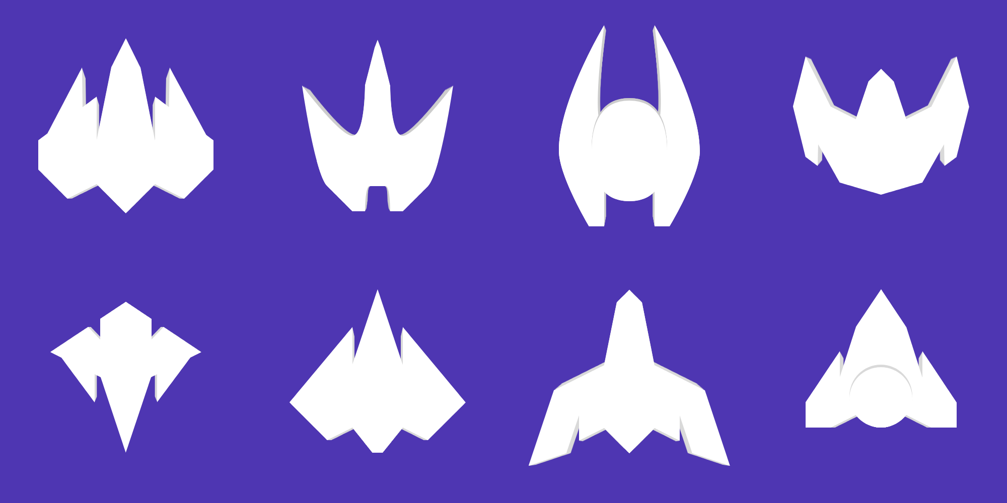 2D Simple Space Ships