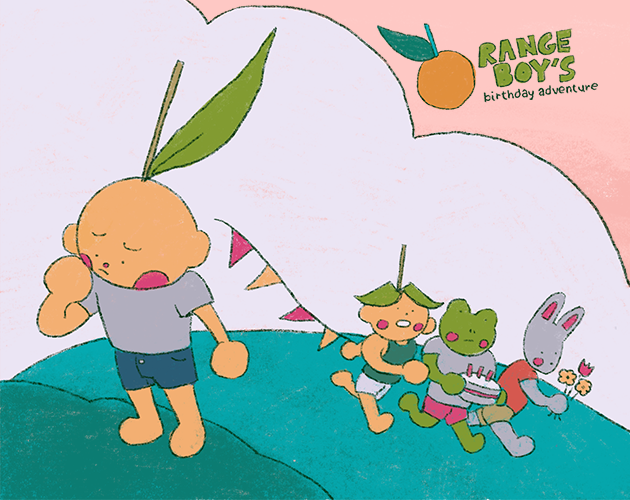Cover image for orange boy's birthday adventure