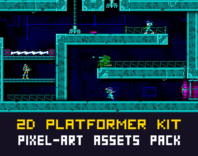2D Pixel-Art Platformer Assets by Stephen Tomcat