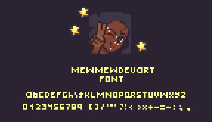 MewmewDevart Minimal Font in Pixelart