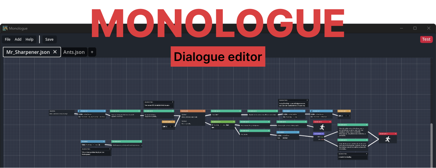 Monologue - Dialogue Editor