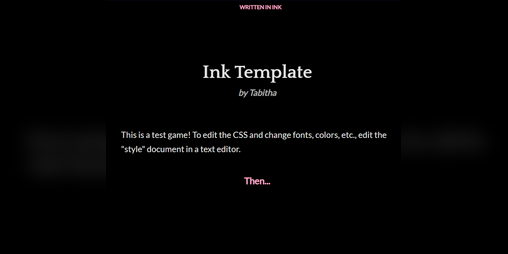 Cover image for Basic Ink Template