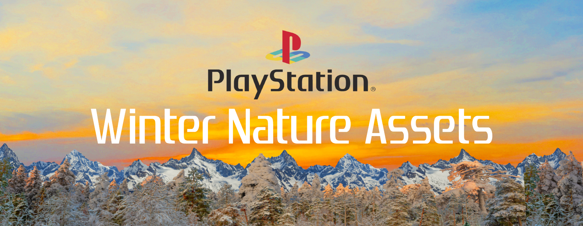 PS1/PSX Game Asset : Winter Nature Pack