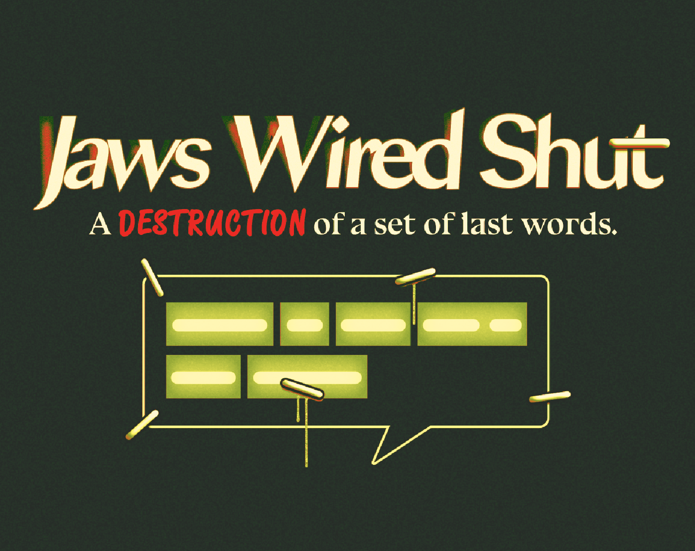 Jaws Wired Shut Release Jaws Wired Shut by Mean Green Press