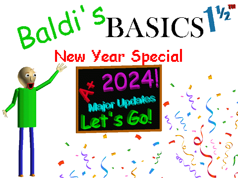 Achievements Update (Biggest Update) - Baldi's Basics 1 1/2 New Year ...