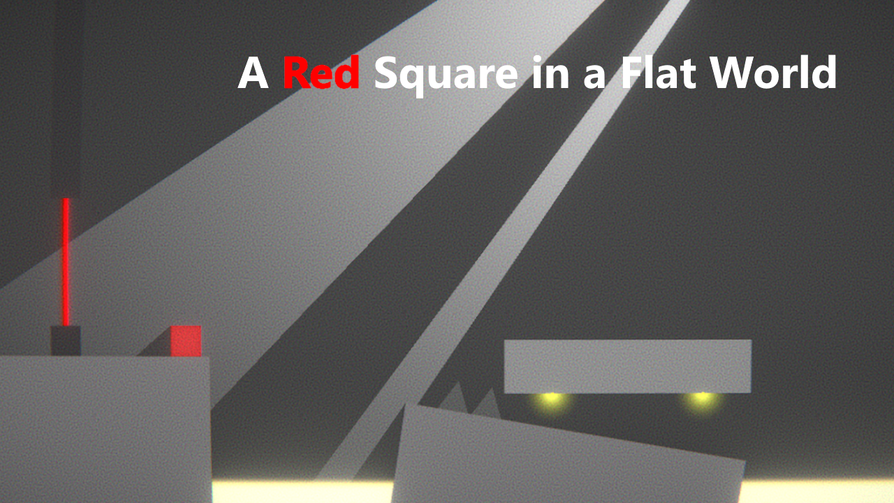 A Red Square in a Flat World