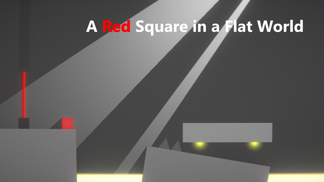 Minimalist Game: A Red Square in a Flat World - Release Announcements -  itch.io