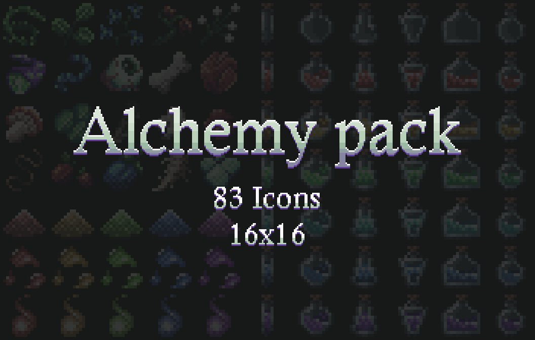 Alchemy materials and potions [16x16]