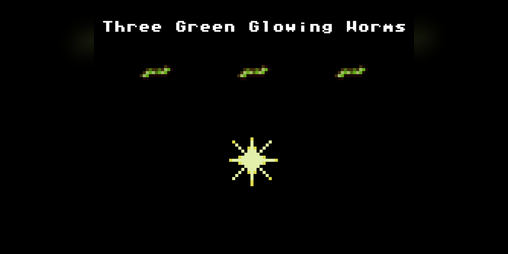 Cover image for Three Green Glowing Worms