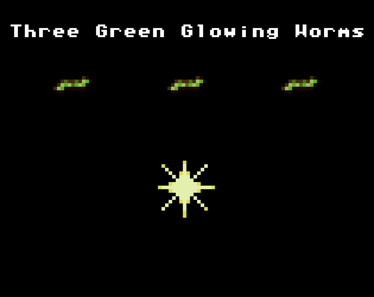Cover image for Three Green Glowing Worms