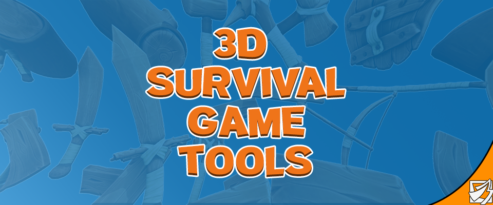 3D Stylized Wooden Survival Game Tools/Icons Pack