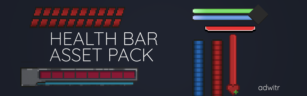 Pixel Health Bar Asset Pack