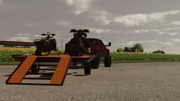 Cover image for FS22 Open deck sled Trailer CHS