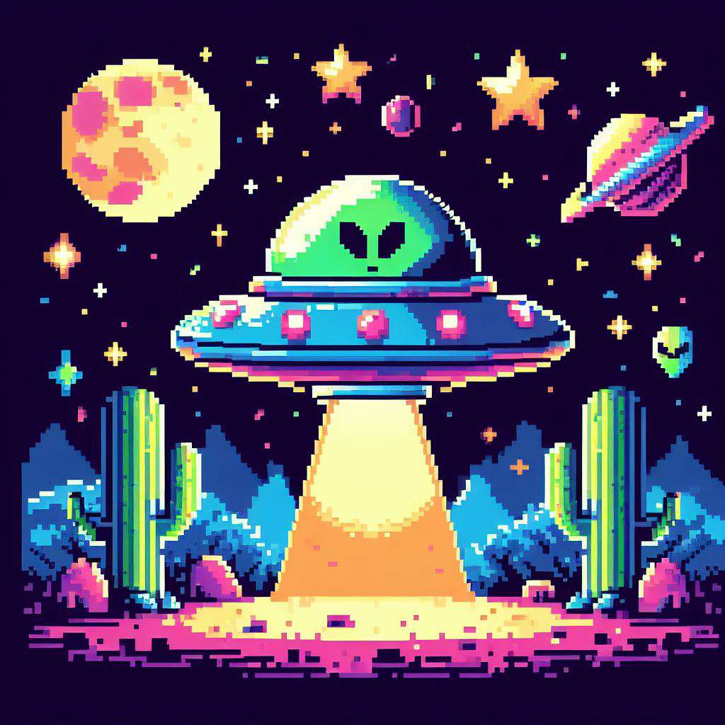 Alien In Space By PerEffect For Join The Itch io Selects Spring Bundle 
