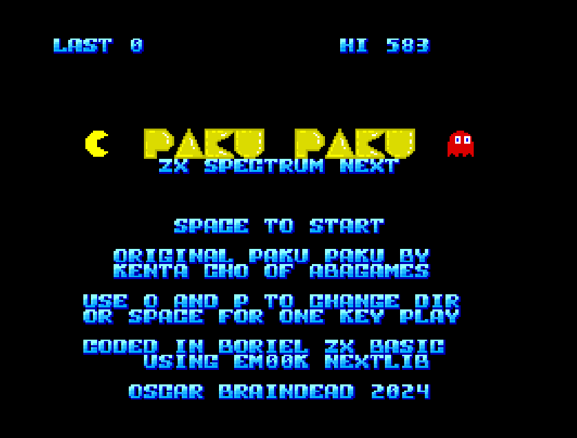 Paku Paku Next (ZX Spectrum Next)