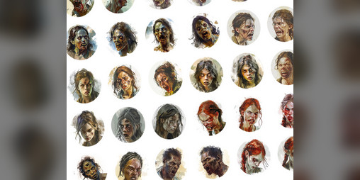 Cover image for 1" Tokens 05: Zombie horde