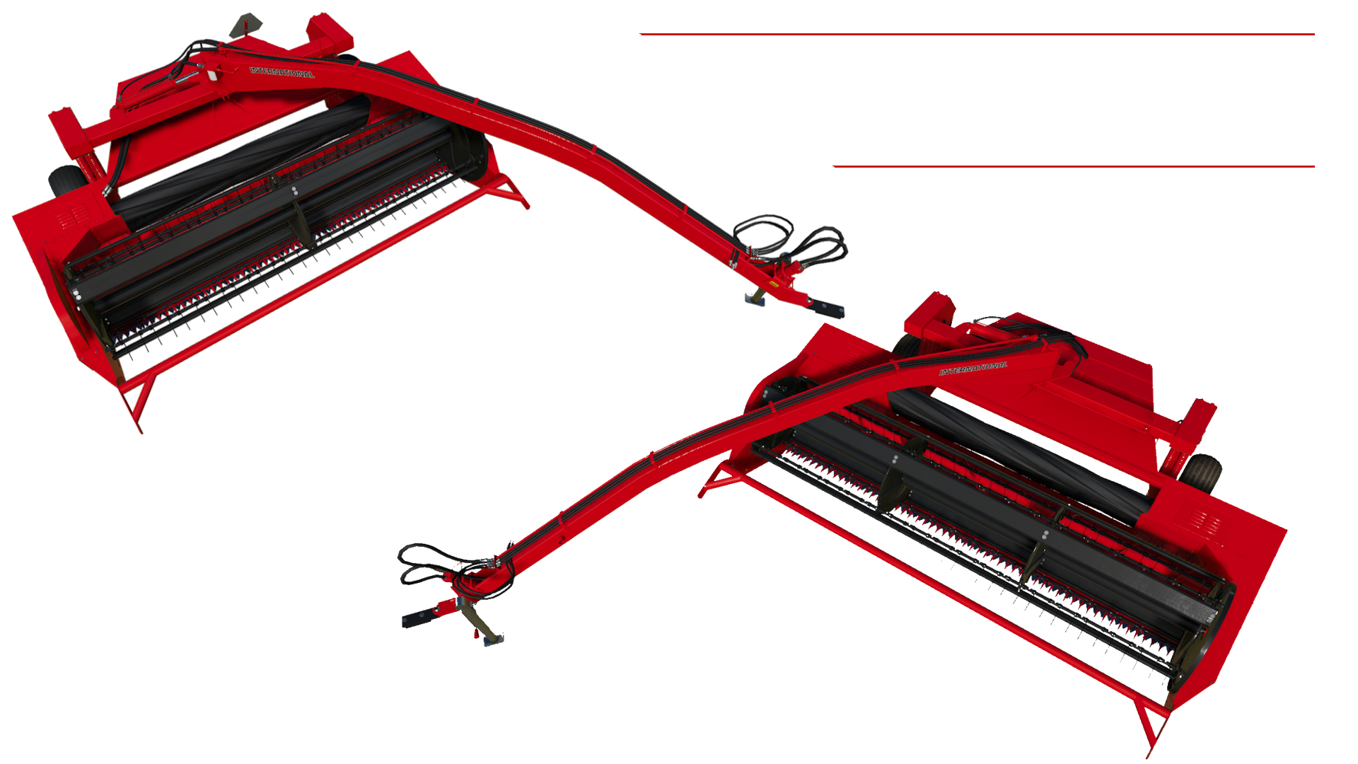 International 1490 - 1590 Mower-Conditioners