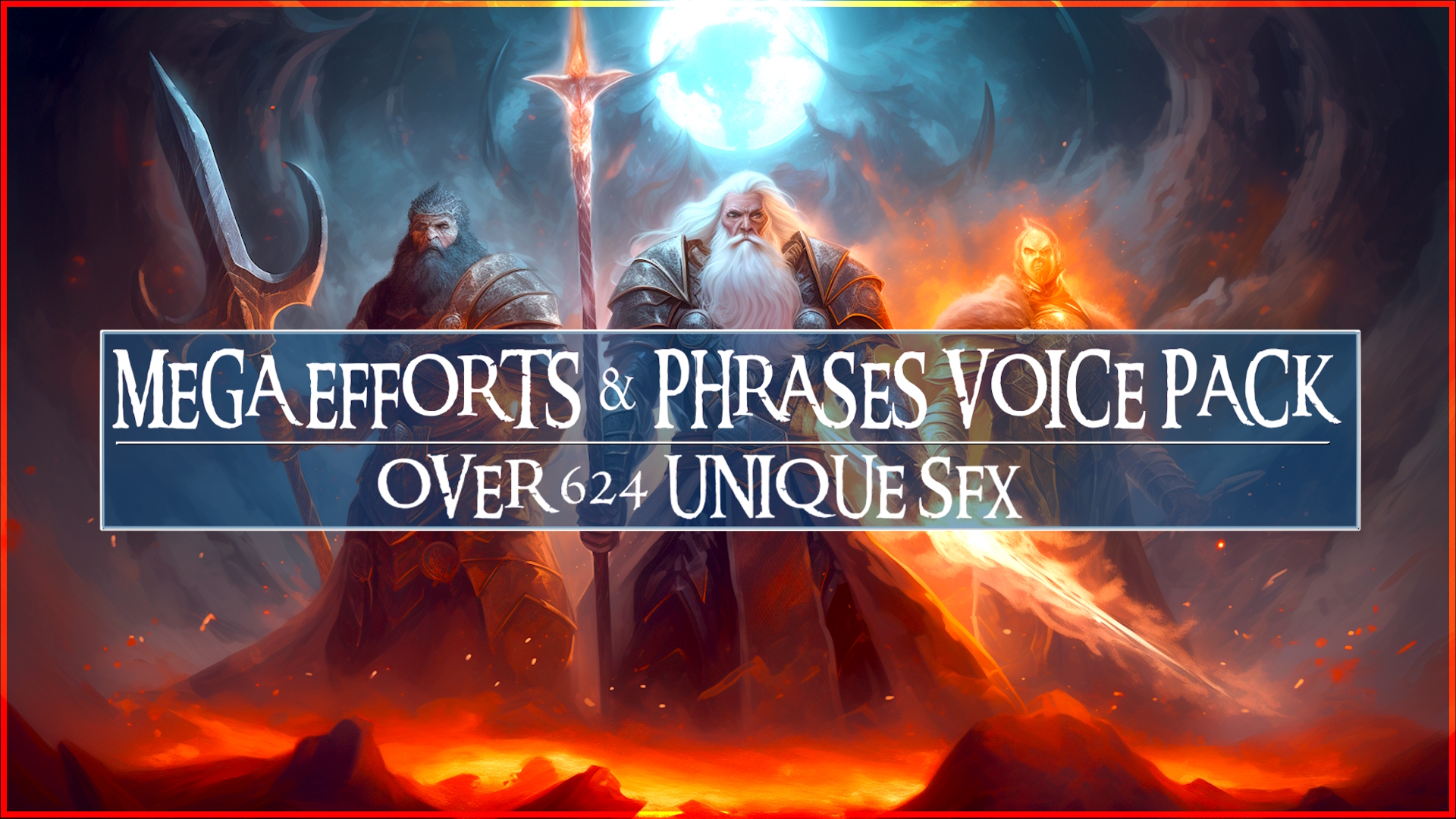MEGA Voice Pack 624 Efforts and Phrases