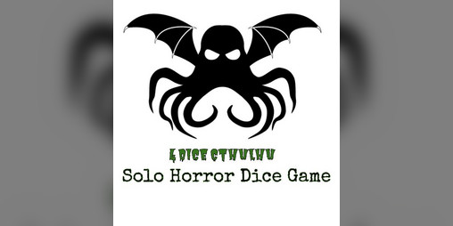Cover image for 4 Dice Cthulhu Solo Horror Dice Game