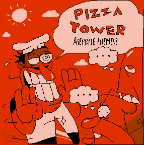 Pizza Tower Aseprite themes (unfinished) by Omry Absi (Xfiras_killer)