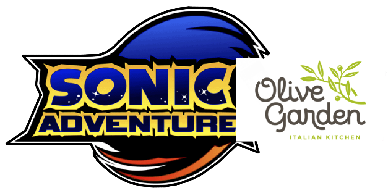 SA:OG Stickers/Button! - Sonic Adventure: Olive Garden by ficklebeasts