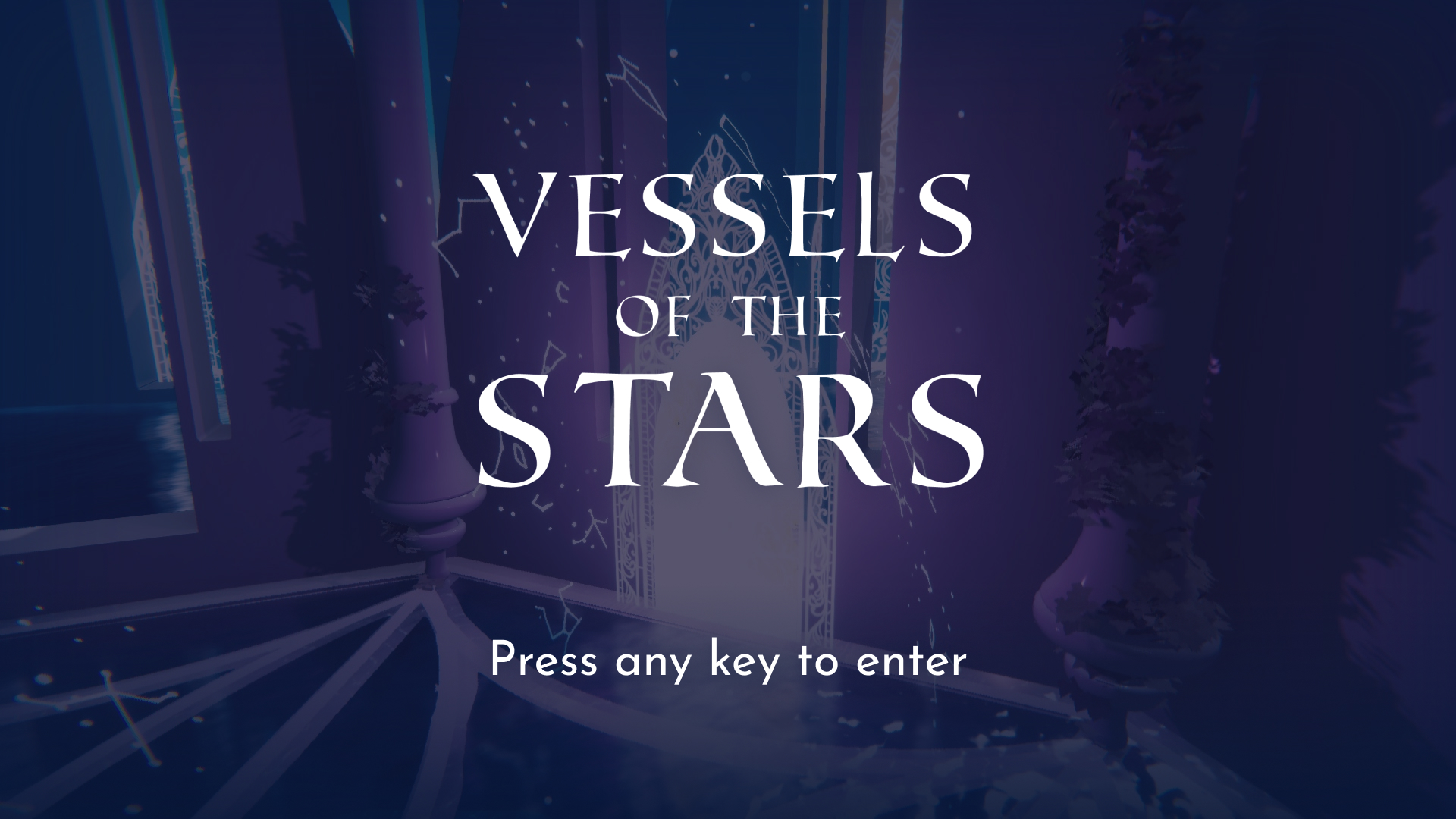 Vessels of the Stars title screen concept.