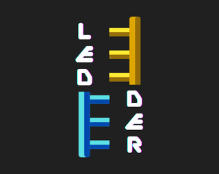 LEDDER   - Climb a mixed-color ladder by pressing the corresponding button faster than your opponent. 