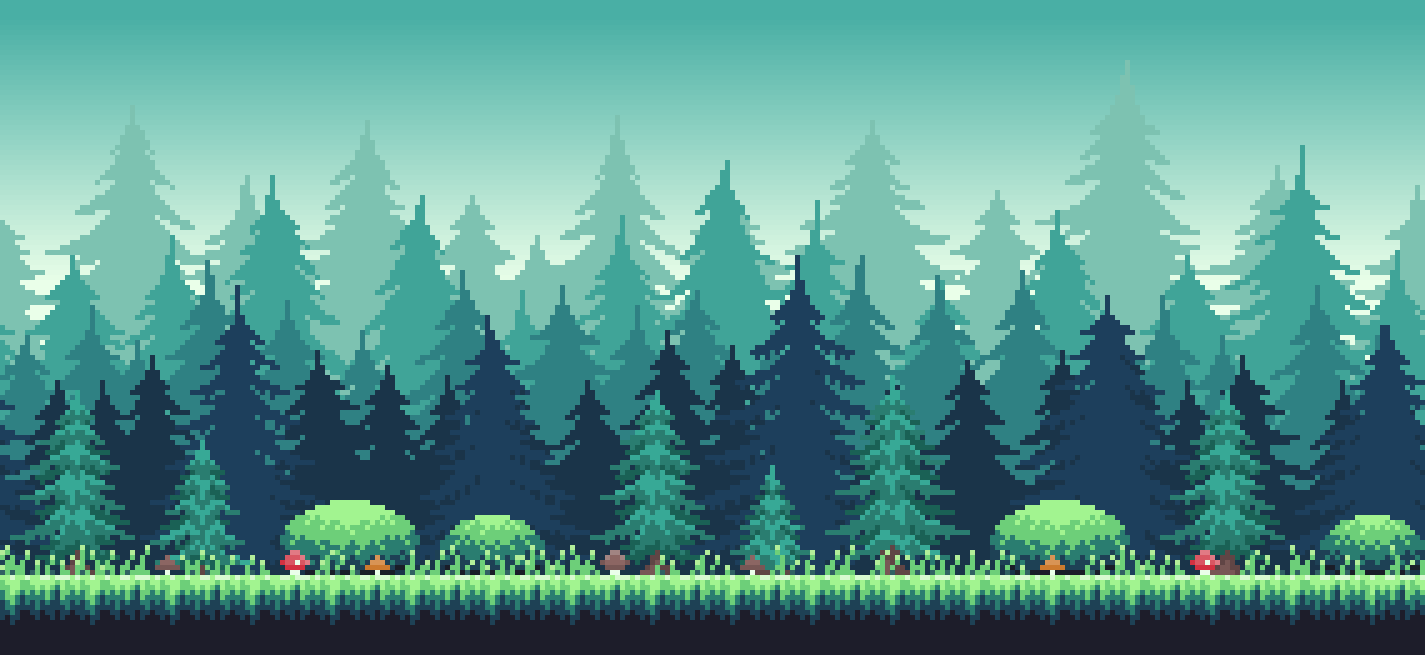 Seamless Forest Parallax Background