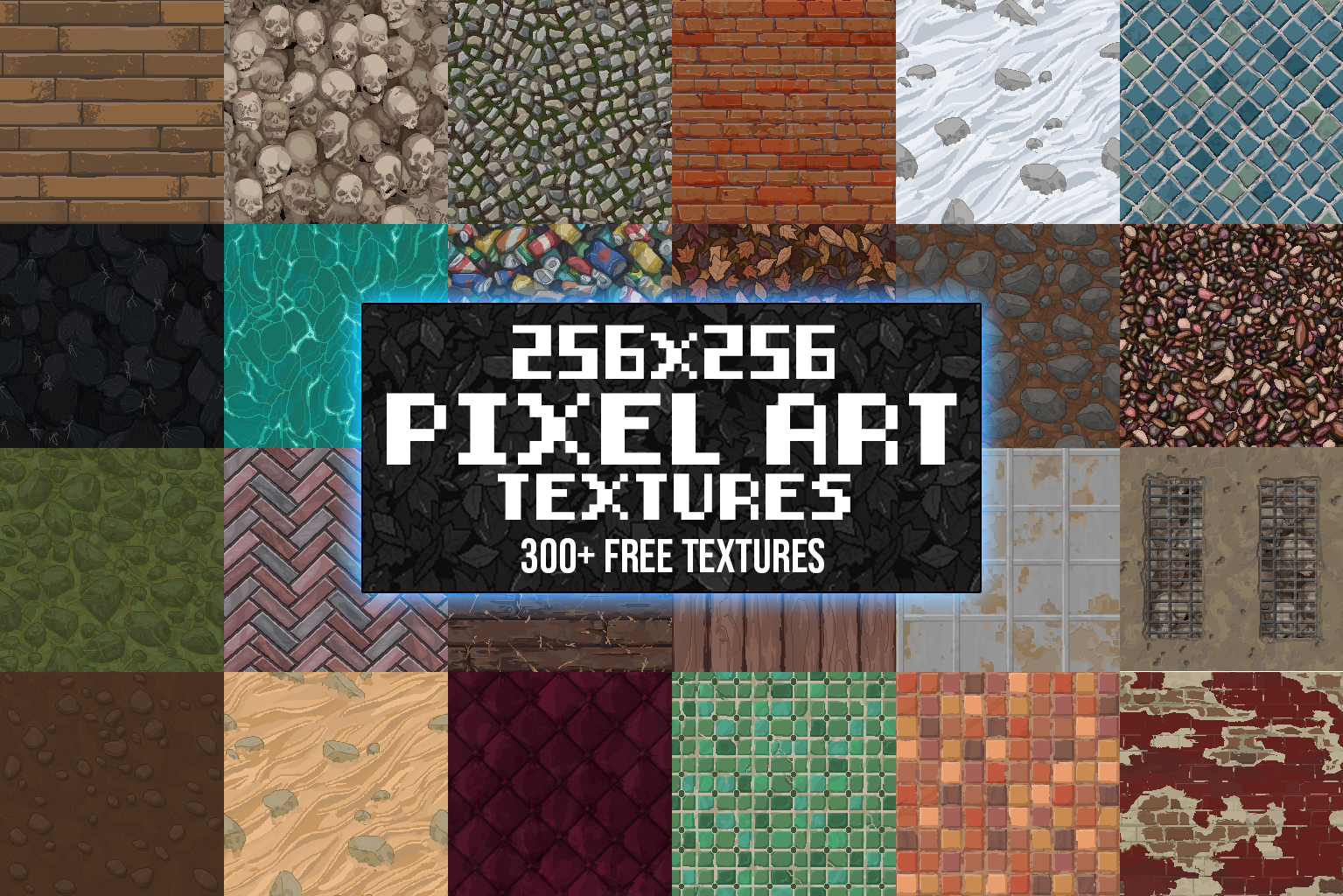 300+ Pixel Art Texture - 256x256