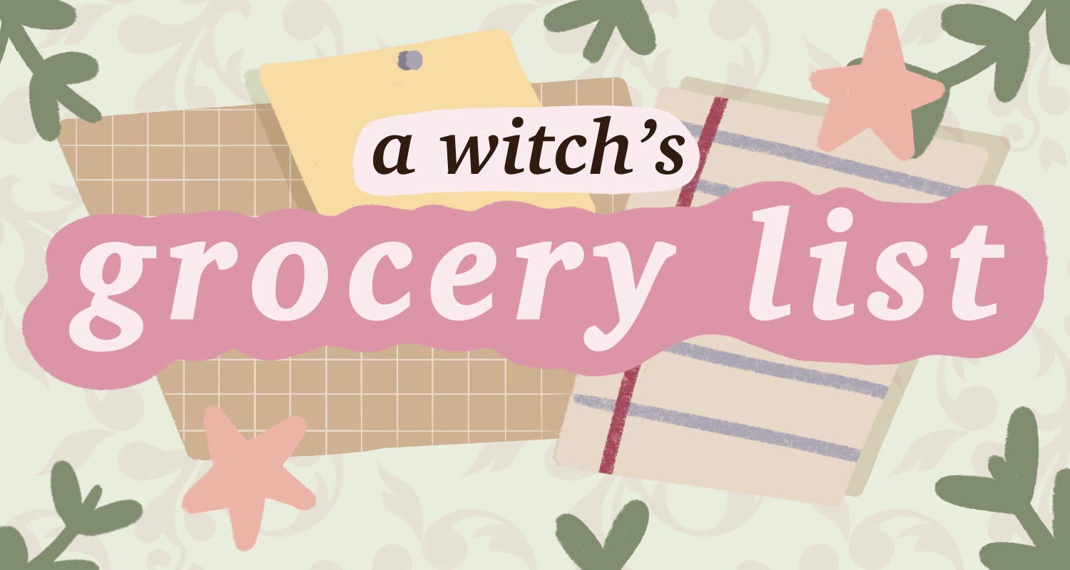 a witch's grocery list