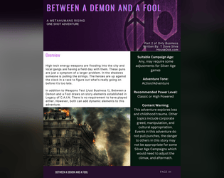 Between a Demon and a Fool - A Metahumans Rising Adventure  