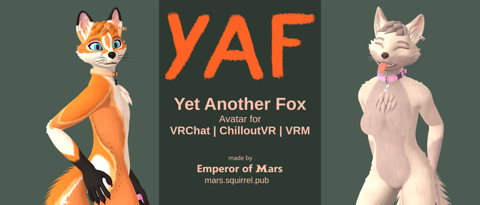 YAF - Yet Another Fox (VRChat, ChilloutVR, VRM)
