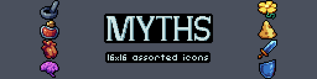 Myths - 16x16 Assorted Icons