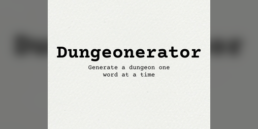 Cover image for Dungeonerator