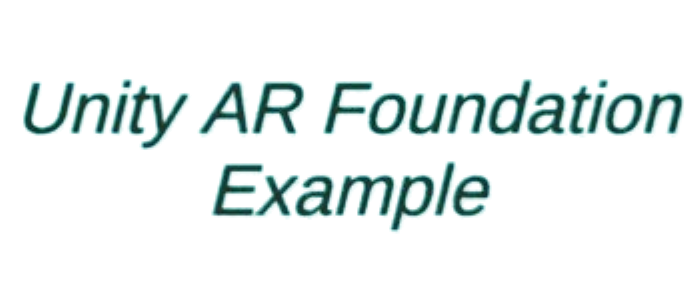 Unity AR Foundation Example
