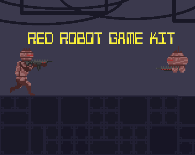 Red Robot Game Kit - 2D Sprites by Ho88it