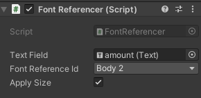 Font Referencer Component