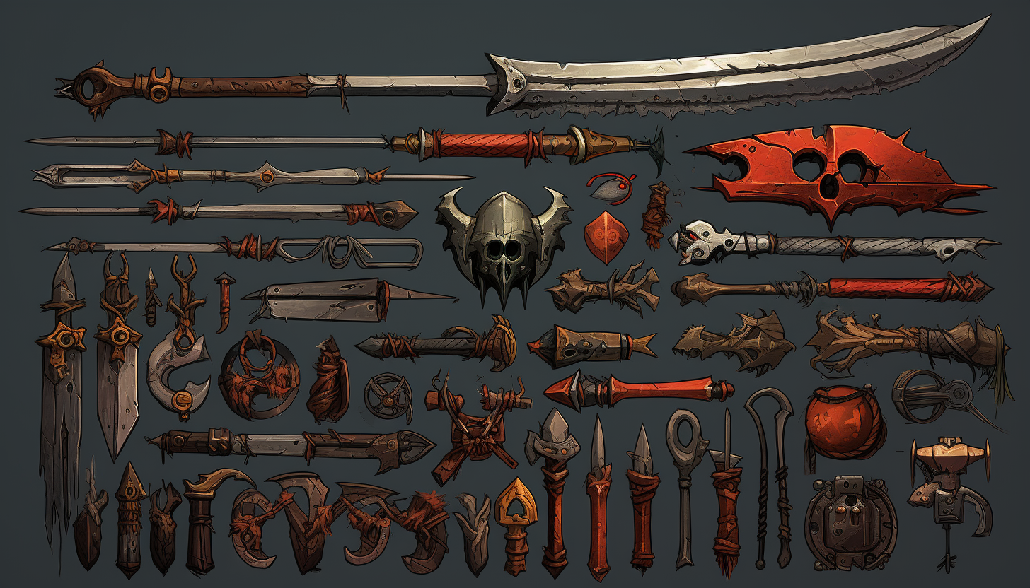 Blood and Shadow - 2D Assets Weapons and more