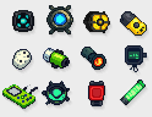 Space game inventory items pack (32x32) (477 items)
