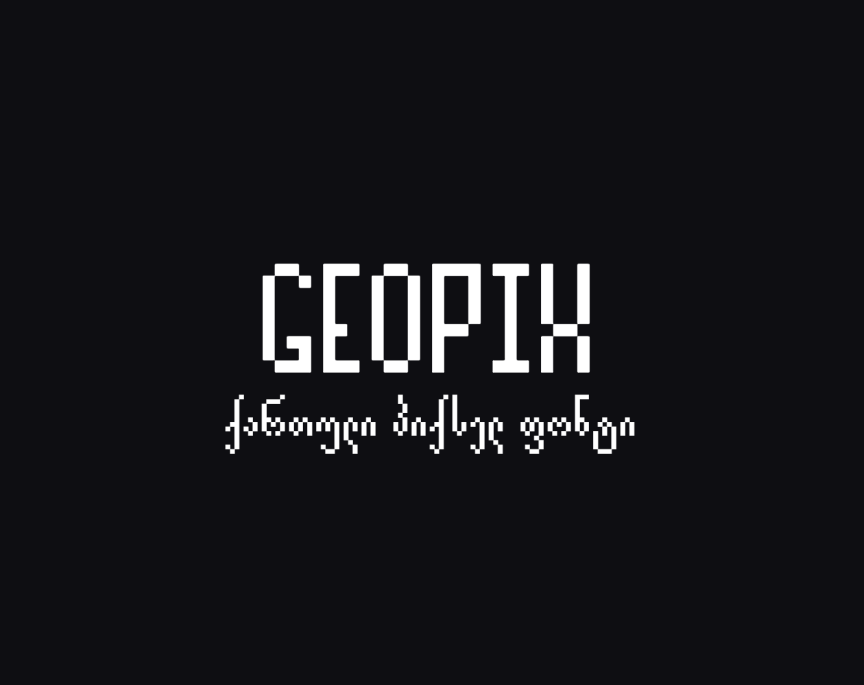 GEOPIX - Georgian Pixel Font
