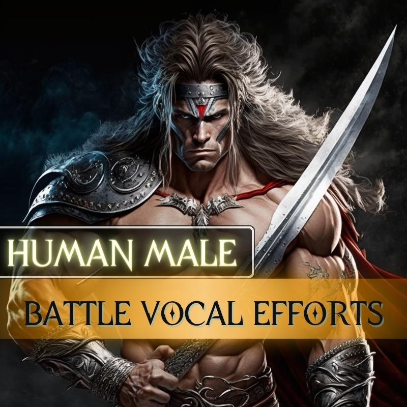 Character Voices - Human Male Battle Vocal Efforts Sound Pack
